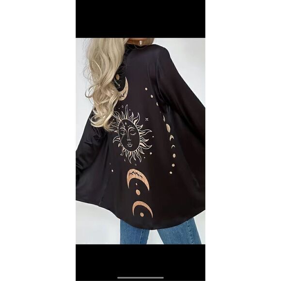 🌚🌞🌙Moon &Sun Long open cardigan super soft. Several sizes , lg-3xl - Picture 5 of 14